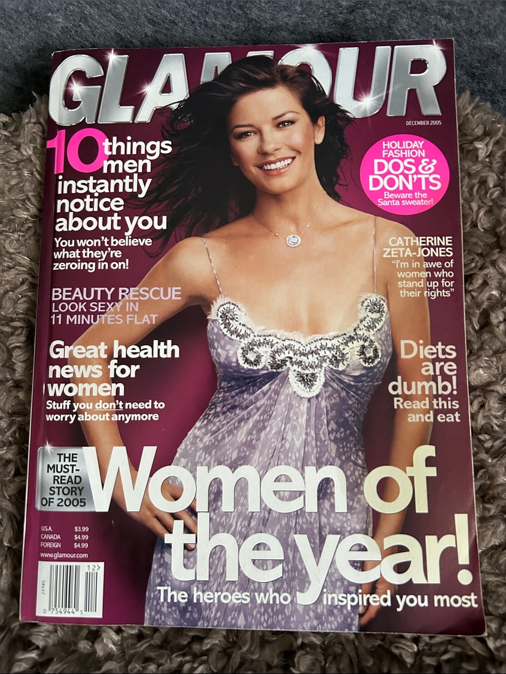 Glamour Magazine December 2005 - Catherine Zeta-Jones